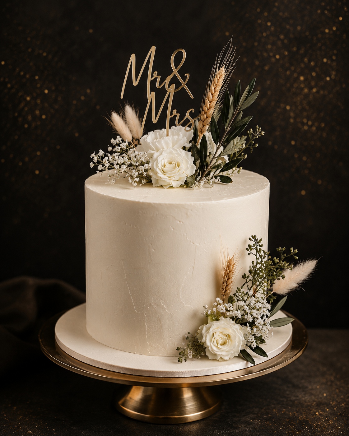 Elegant custom cake by Signature Sweets